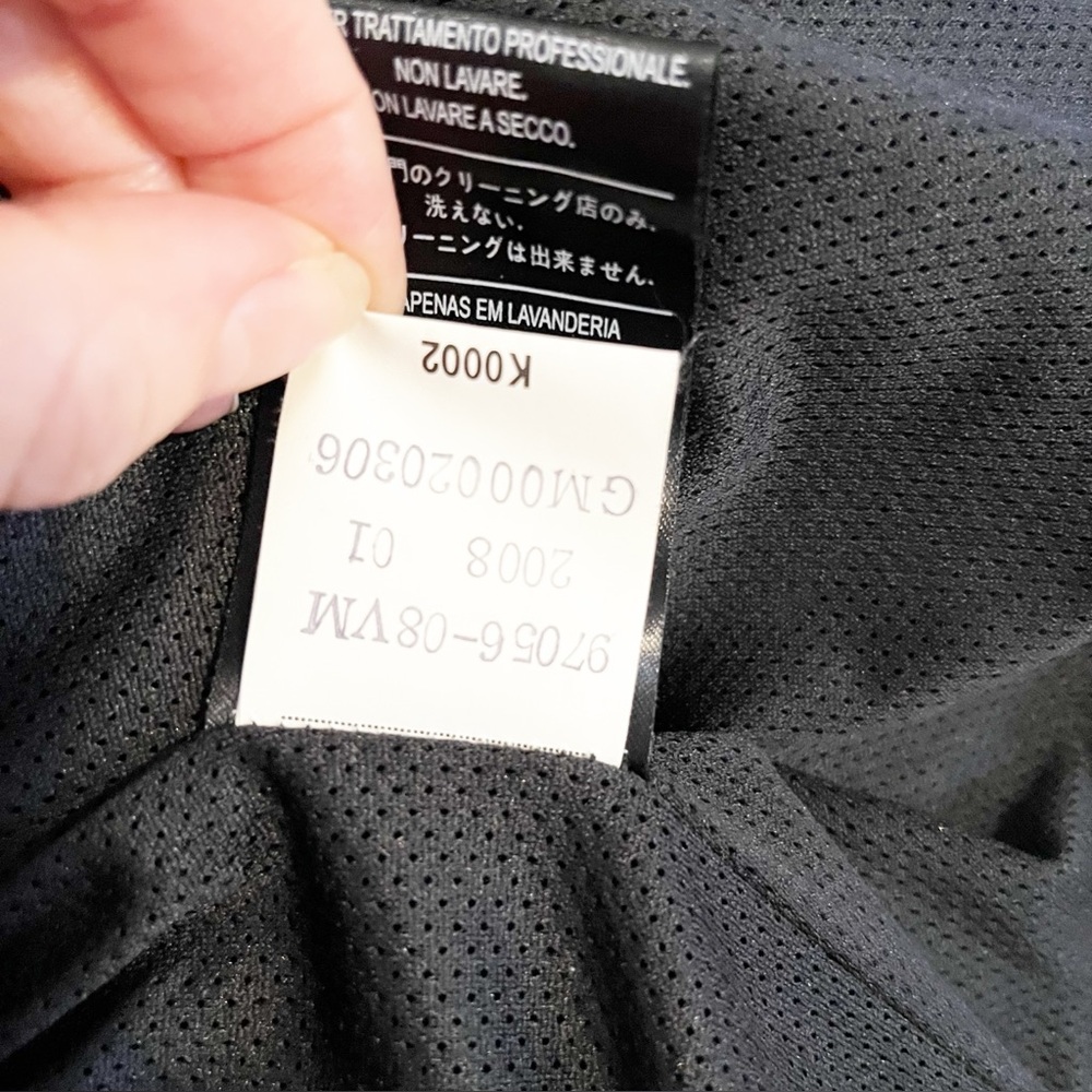 Harley-Davidson 2008 Black Leather Biker Jacket w/Air Vents, Ties for Snug Fit - Picture 17 of 17